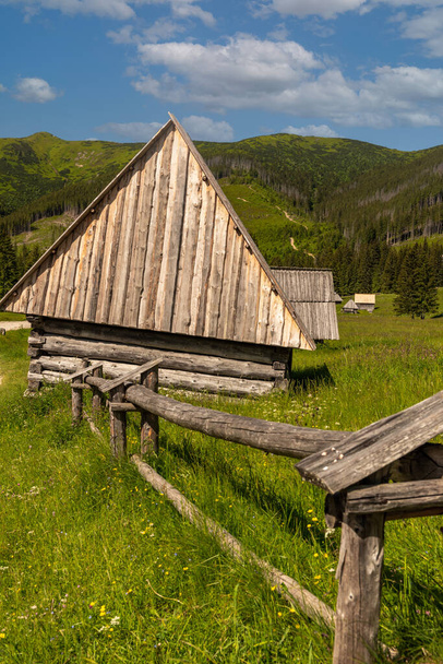 Hut Chocholowka Valley Tatra National Park vuoret Puolassa lähellä Zakopane. - Valokuva, kuva
