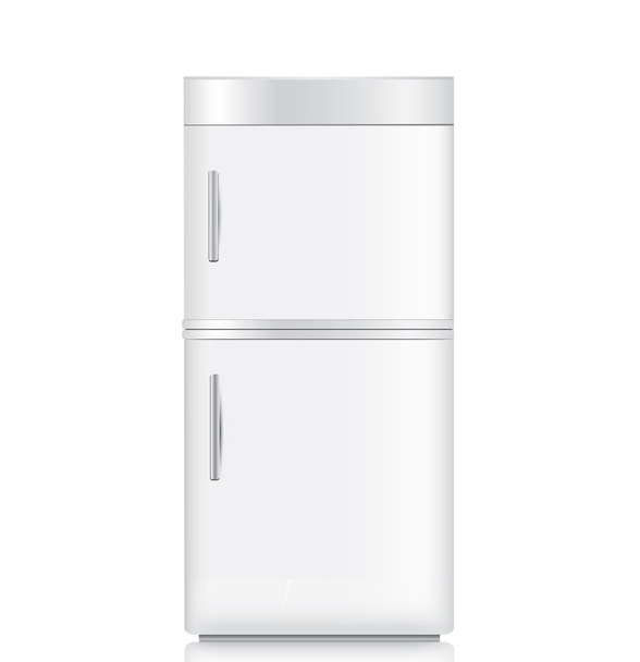 Modern White fridge - Vettoriali, immagini