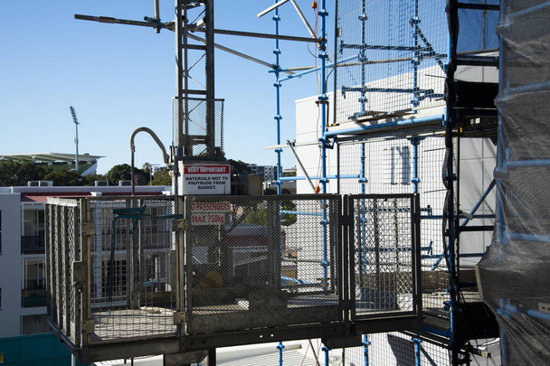 Construction Hoist in a Scaffold - Photo, Image