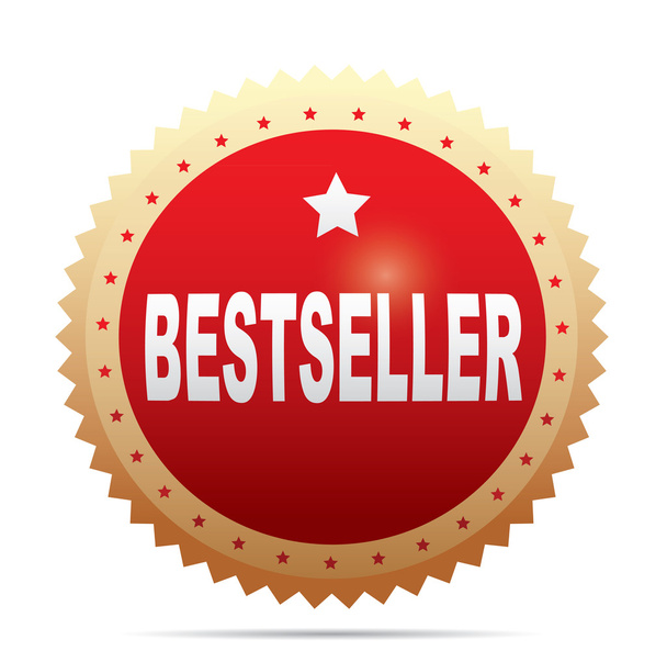 Bestseller Shopping label - Vetor, Imagem