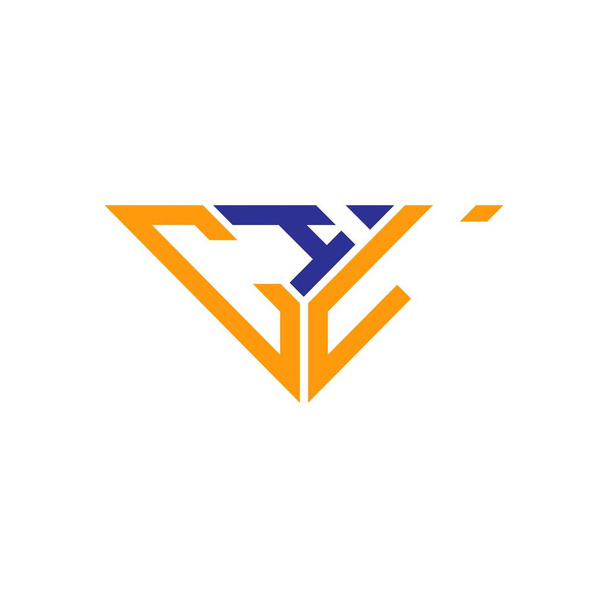 CIL kirjain logo luova muotoilu vektori graafinen, CIL yksinkertainen ja moderni logo kolmion muotoinen. - Vektori, kuva