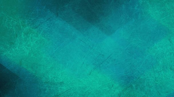 голубой и зеленый фон с квадратами и эффектом гранжа - Фото, изображение