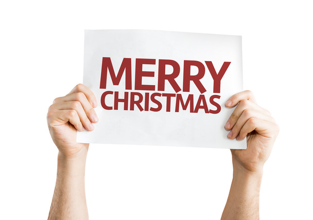 Καλά Χριστούγεννα κάρτα που απομονώνονται σε λευκό φόντο - Φωτογραφία, εικόνα