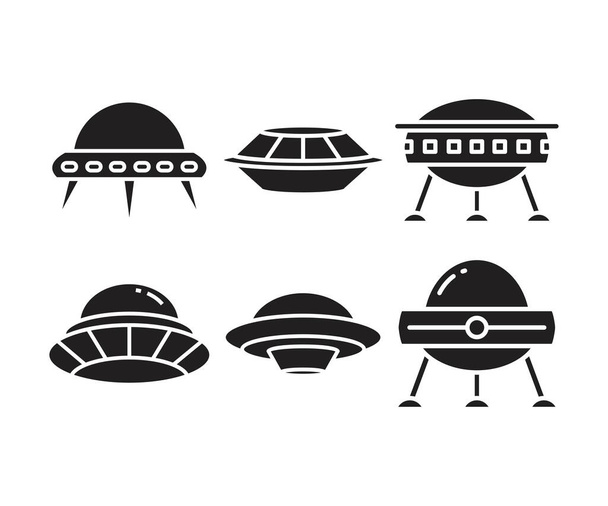 ufo icons set vector illustration - Vector, Image