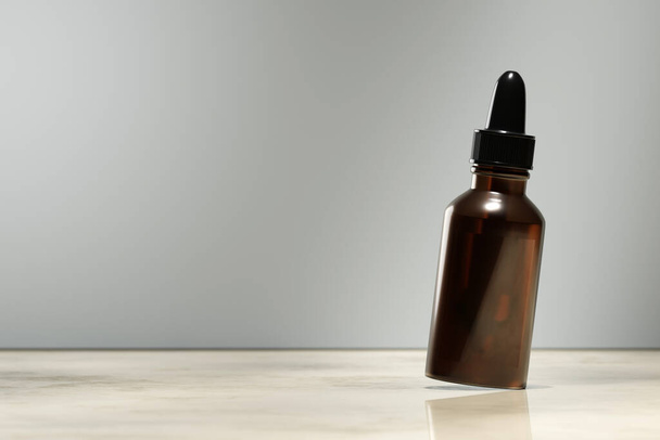 Blank cosmetic serum bottle. Dropper bottle product presentation - Photo, Image
