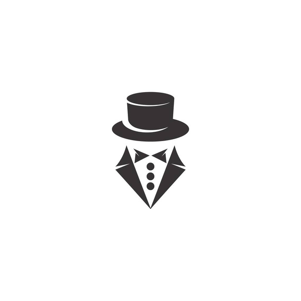 Secret agent icon logo design illustration template - Vector, Image