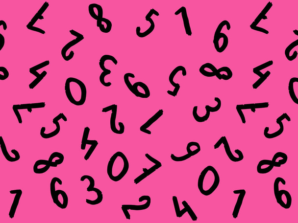 πρότυπο με την εικόνα των συμβόλων πληκτρολογίου. ένα σύνολο αριθμών. Πρότυπο επιφάνειας. μωβ φόντο - Φωτογραφία, εικόνα