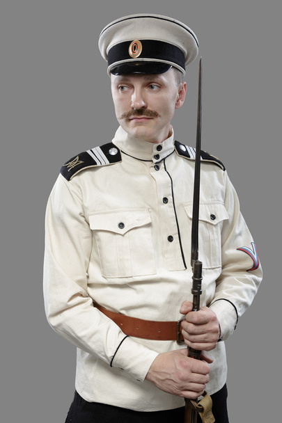 Burgeroorlog in Rusland, Russische Burgeroorlog 1918-1922, witte Guard, T - Foto, afbeelding