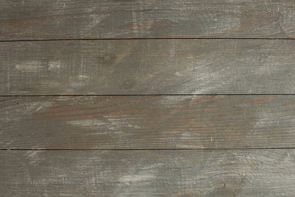 Vintage colored wood background texture with knots and nail holes. Old painted wood wall. Wooden dark horizontal boards. Front view with copy space.  - Foto, Bild