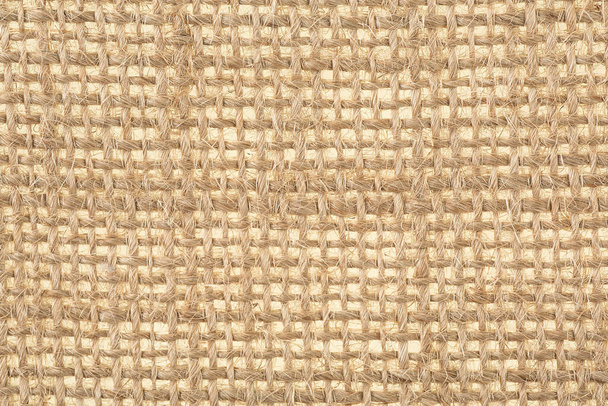 Natural burlap texture for background. Brown sackcloth texture. - Fotoğraf, Görsel
