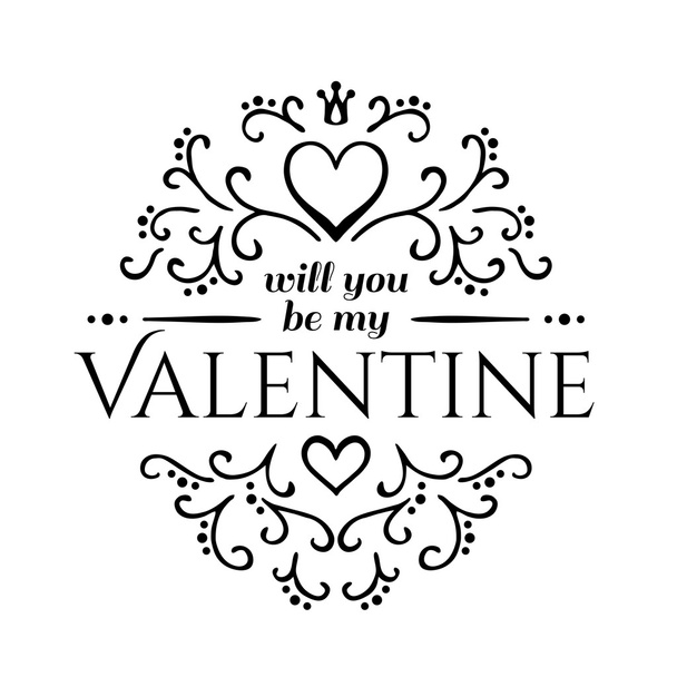 Valentine  card - Vector, afbeelding