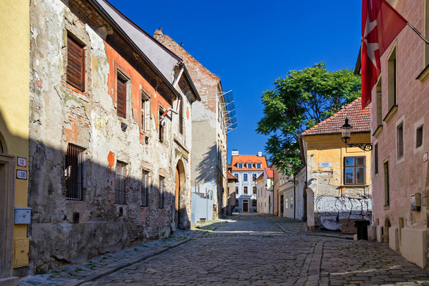 Kapitulska street, Knights of Malta, historic street, Bratislava, Slovakia. - Foto, Imagen