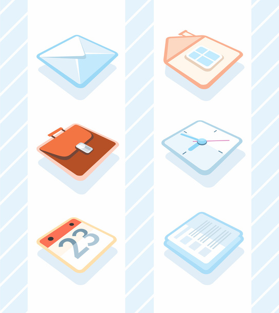 Office icons - Vector, Image