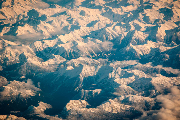 widok z lotu ptaka na góry - Zdjęcie, obraz
