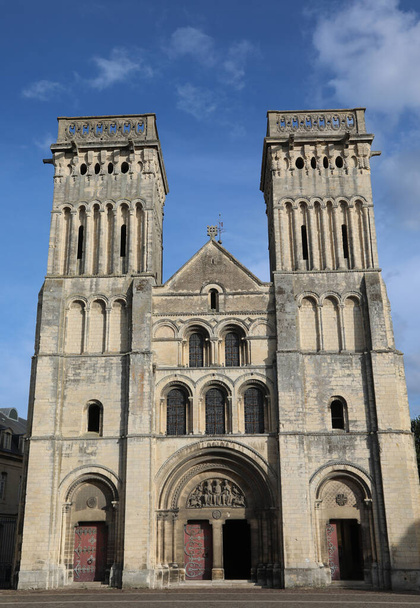 facade of abbey of women in the village of CAEN in the North of France - Photo, Image