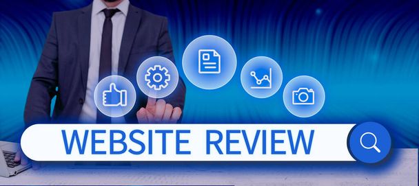 Λεζάντα κειμένου που παρουσιάζει το Website ReviewReviews που μπορεί να αναρτηθεί για τις επιχειρήσεις και τις υπηρεσίες, Εννοιολογική φωτογραφία Κριτικές που μπορεί να αναρτηθεί για τις επιχειρήσεις και τις υπηρεσίες - Φωτογραφία, εικόνα