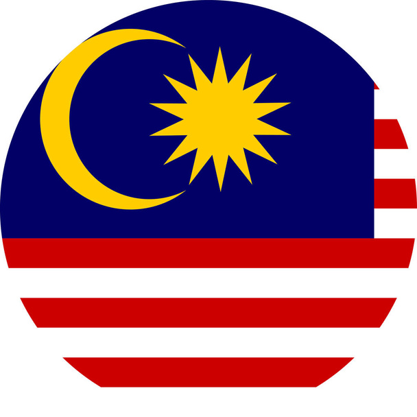 La bandiera nazionale del mondo, Malesia - Vettoriali, immagini