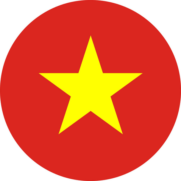 世界の国旗、ベトナム - ベクター画像