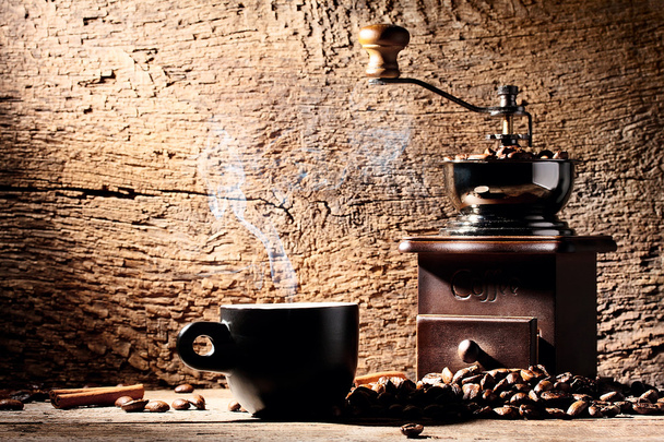 Tasse dampfenden Kaffee - Foto, Bild