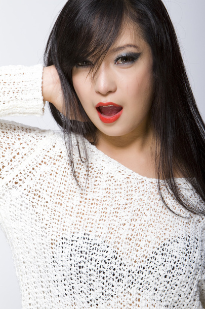 Asian Model Woman-Thai Ethnicity Beauty - Φωτογραφία, εικόνα