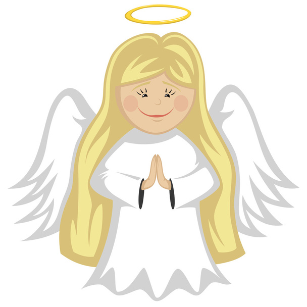 小さなかわいい天使 - ベクター画像