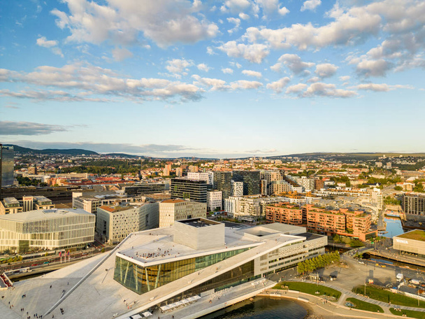 Aerial image of Oslo Norway circa 2022 - Photo, Image