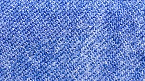 Surface texture of denim fabric close up - 映像、動画
