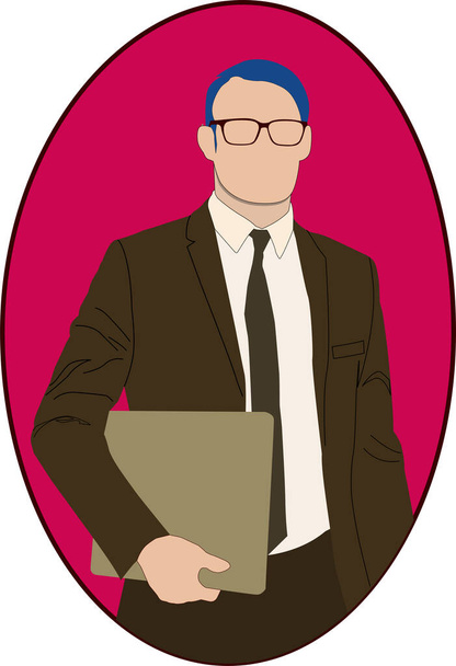 Executive Man Flat Vector Illustration 1 - Vektor, obrázek