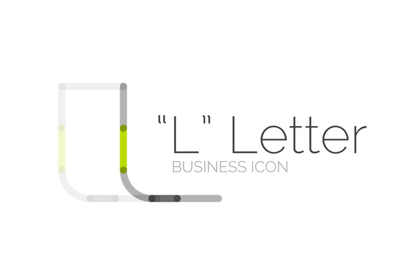 Minimale lettertype of brief logo ontwerp - Vector, afbeelding