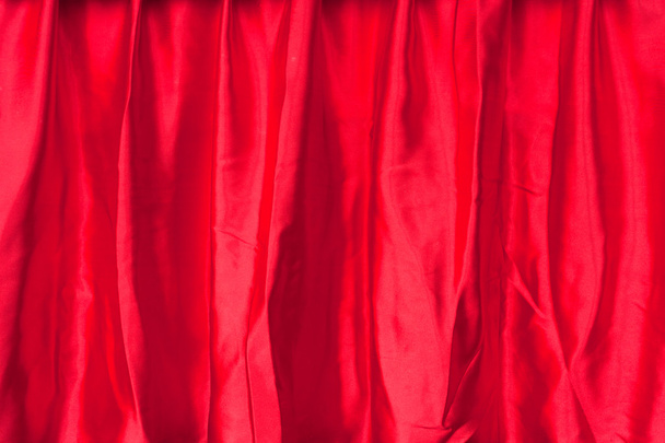 Red fabric silk texture for background - Photo, Image