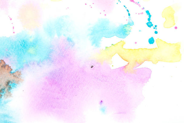 Background of watercolour paint splashed around in an abstract style - Foto, afbeelding