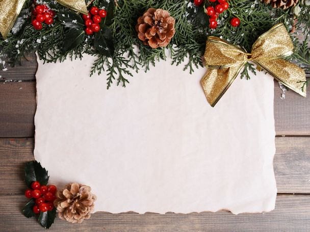 різдвяна листівка на дерев'яному фоні
 - Фото, зображення