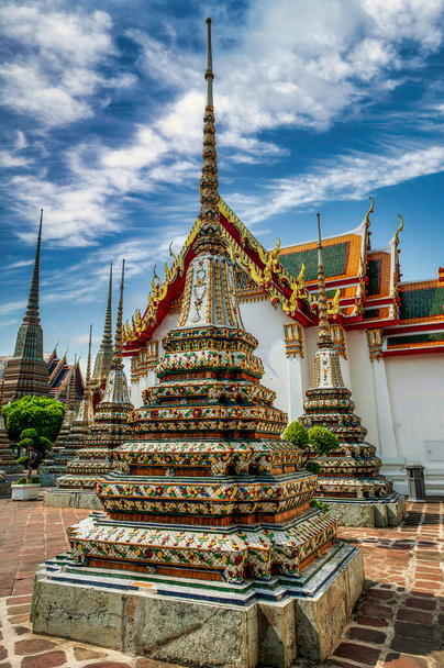 Wat Pho, the temple of the reclining Buddha in Bangkok, Thailand - Photo, Image