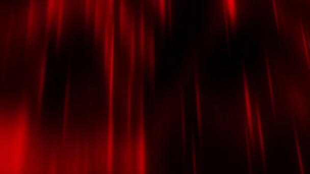 Fundo escuro. Moção. Feixes finos de vermelho na animação se espalham lentamente em diferentes direções através da escuridão. Imagens 4k de alta qualidade - Filmagem, Vídeo
