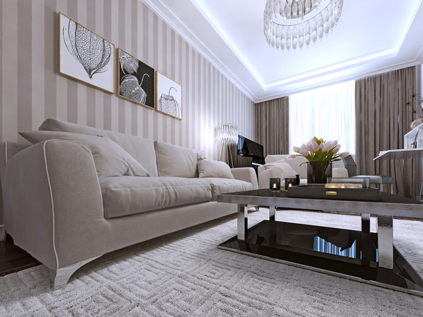 Living room in a modern style - Photo, Image