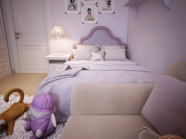 Children's room for girls classic style - Photo, Image
