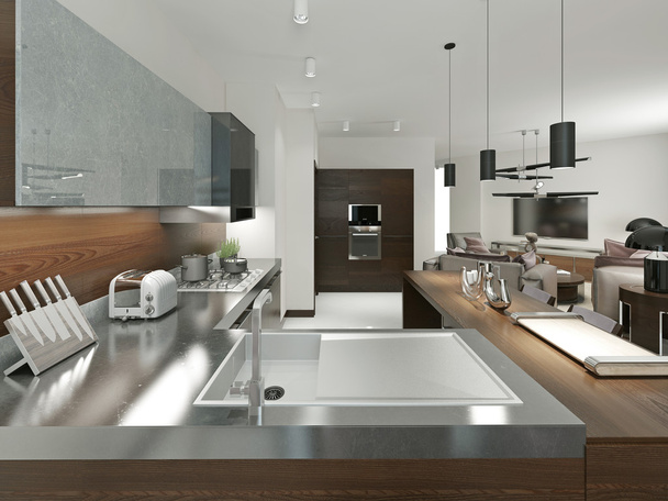 Kitchen contemporary style - Photo, Image