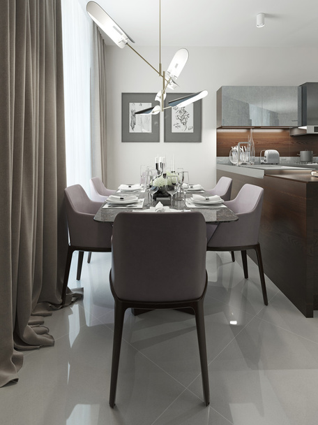 Dining room contemporary style - Photo, Image