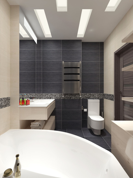 Casa de banho principal em estilo moderno
 - Foto, Imagem