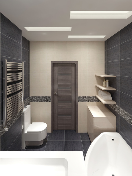 Master badkamer in moderne stijl - Foto, afbeelding