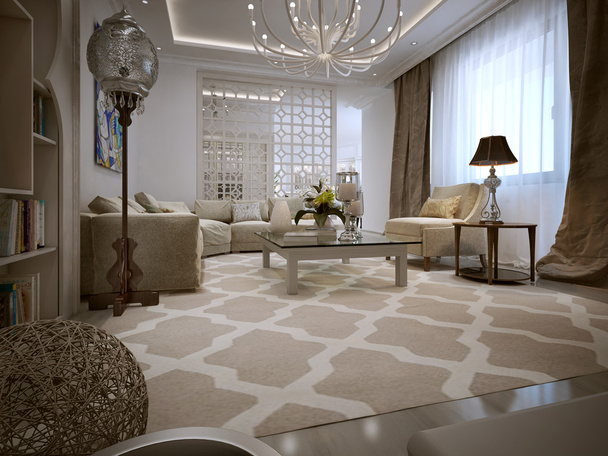 Sala de estar estilo árabe
 - Foto, Imagem