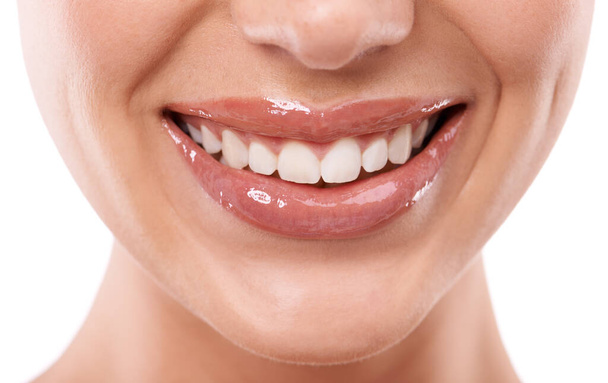 To je dokonalý úsměv. ženy ústa a zuby - Fotografie, Obrázek