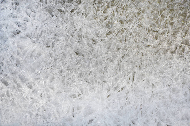texture of a frozen ice crystals - Foto, Imagem