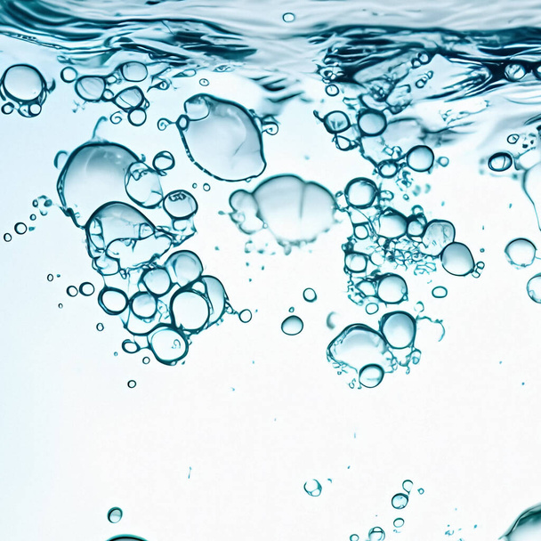 An image of a nice water air bubbles background - Photo, image