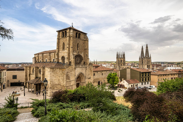Iglesia De San Esteban, Church of St. Stephan in Burgos, Spain. It hosts Museo del Retablo with a collection of altarpieces from 15th to 18th century. - Photo, image