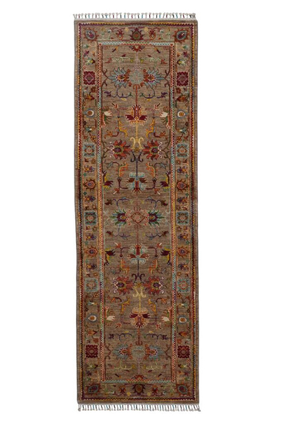 alfombra afgana tejida a mano separada del fondo - Foto, Imagen