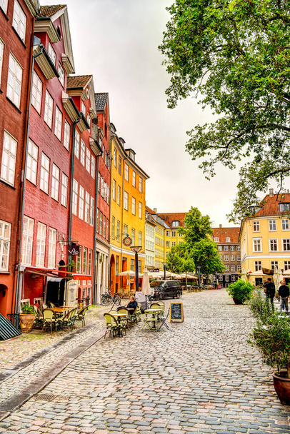 Kodaň, Dánsko - červenec 2015: Historické centrum v letním období - Fotografie, Obrázek