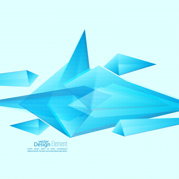 Abstract background with triangles. - Vector, Image