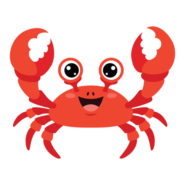 Cartoon Drawing Of A Crab - Vector, Image