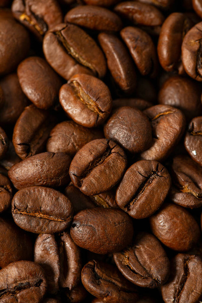 Coffee bean close up. Coffee bean texture. - Valokuva, kuva
